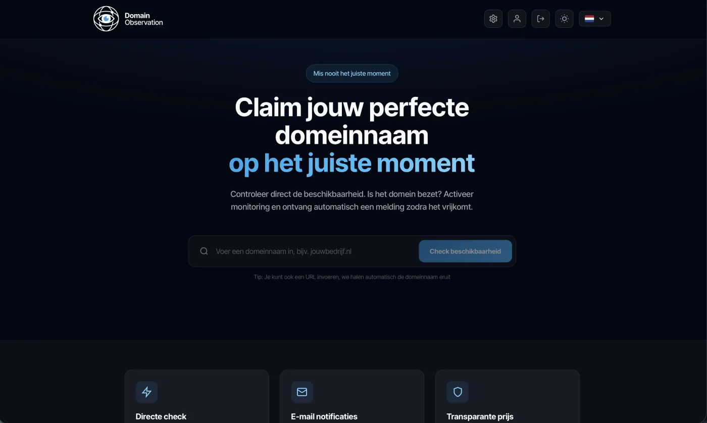 Domain Observation preview